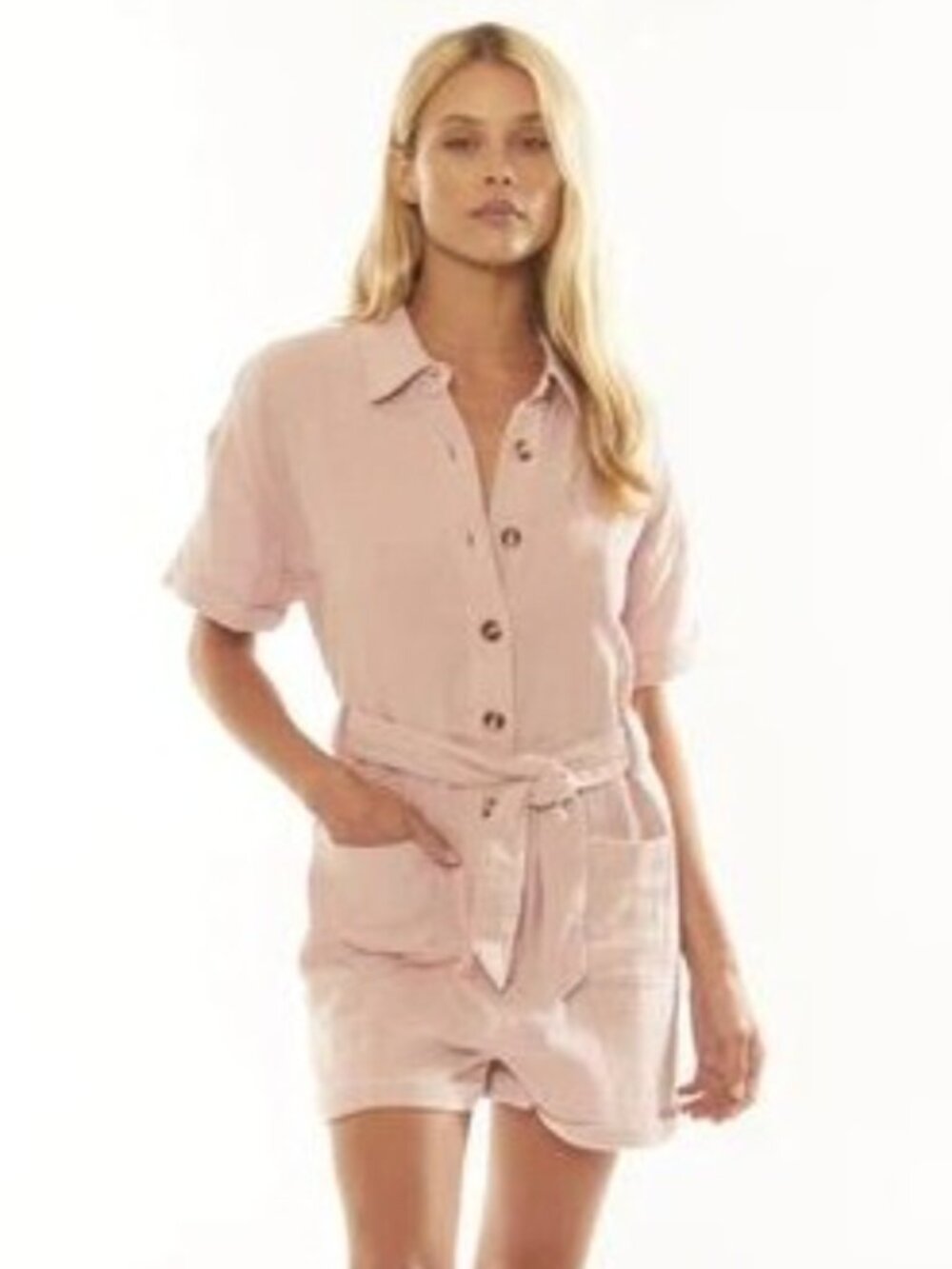 AMUSE SOCIETY Women's Bowie Romper - Lavender (pink) Size Large